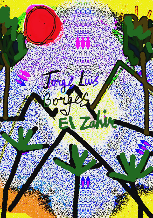 Borges El Zahir Z  Poster Drawing