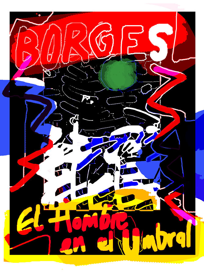 borges man on threshold poster by Paul Sutcliffe borges man on threshold poster by Paul Sutcliffe
