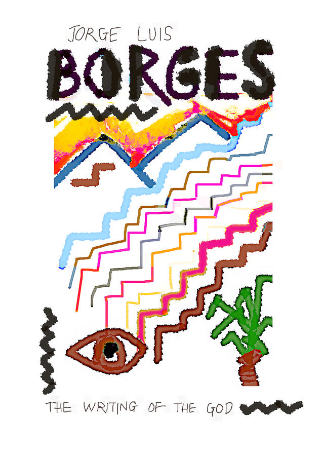 Borges Writing Poster Drawing