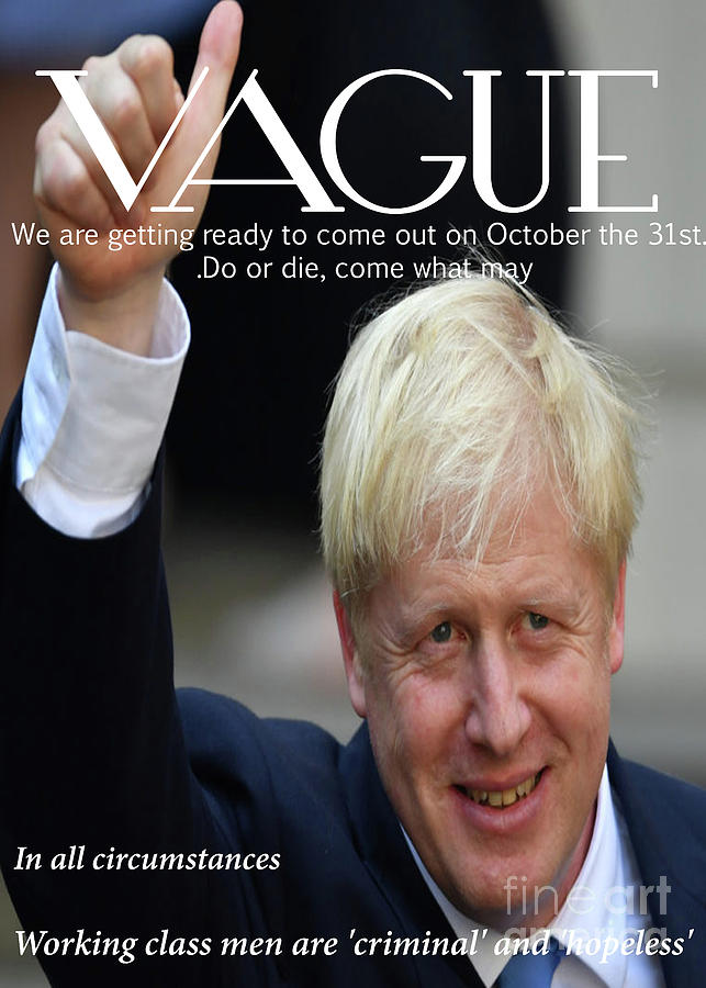 Boris Johnson - Your So Vague Photograph by Doc Braham