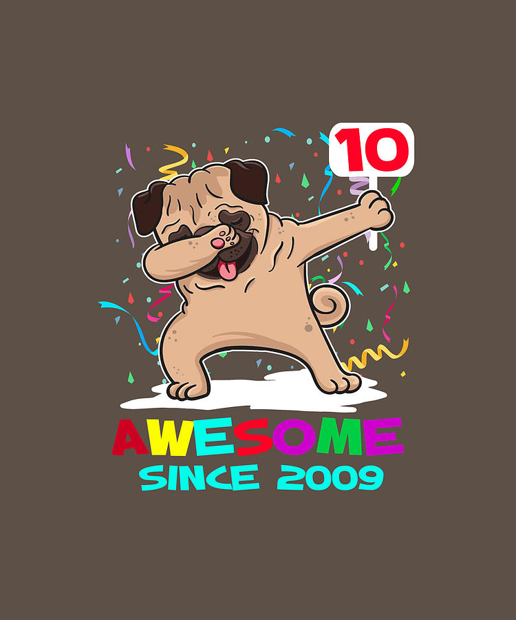 pug birthday shirt