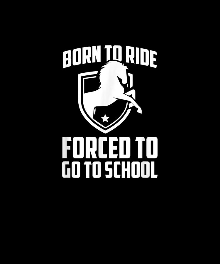 Print4U T-shirt pour enfant Born to Do Gymnastique Forced to School