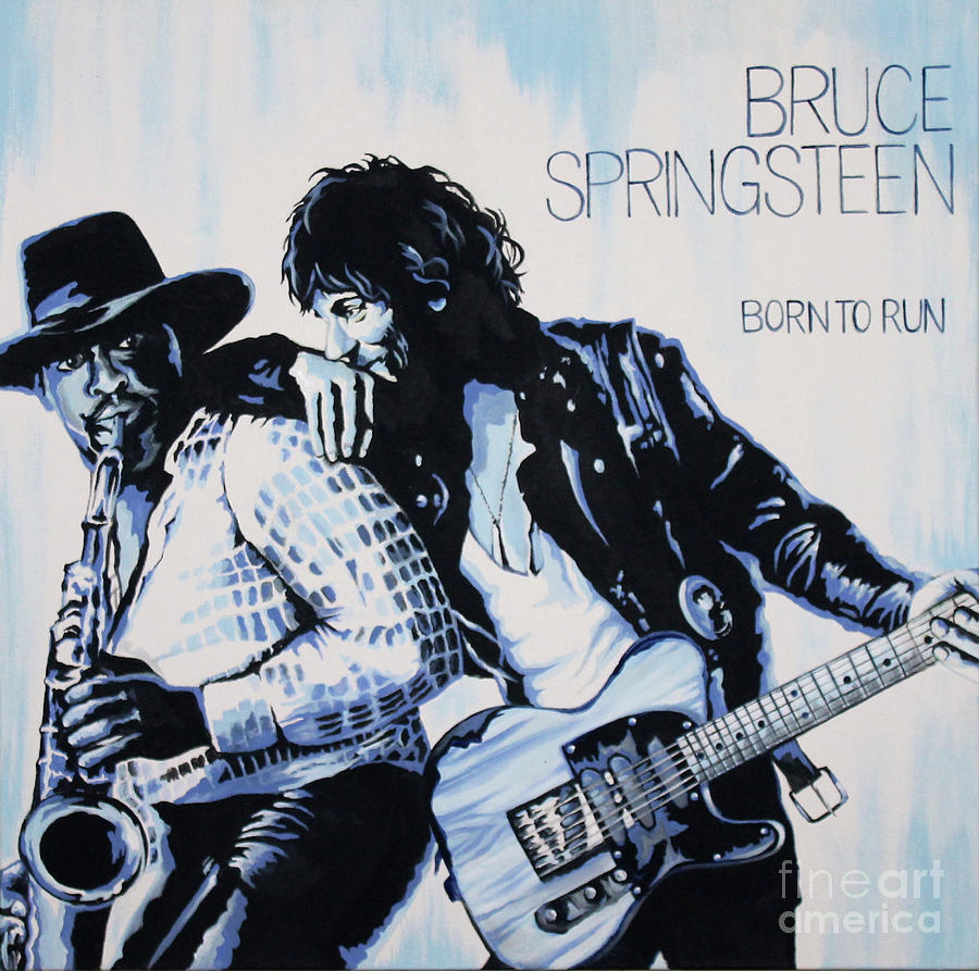 Bruce Springsteen Painting - Born to Run Bruce Springsteen by Amy Belonio