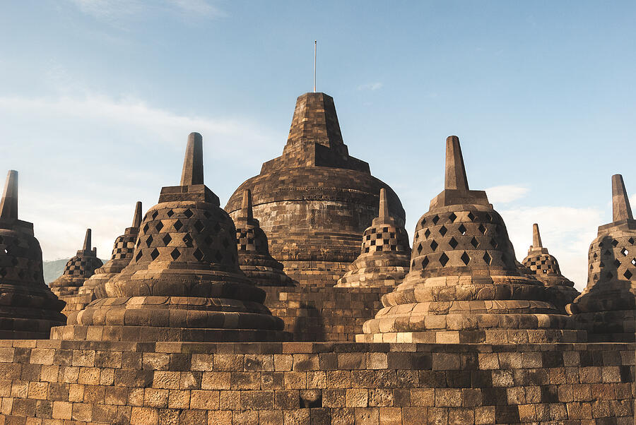 Borobudur stupas Photograph by John Crux Photography
