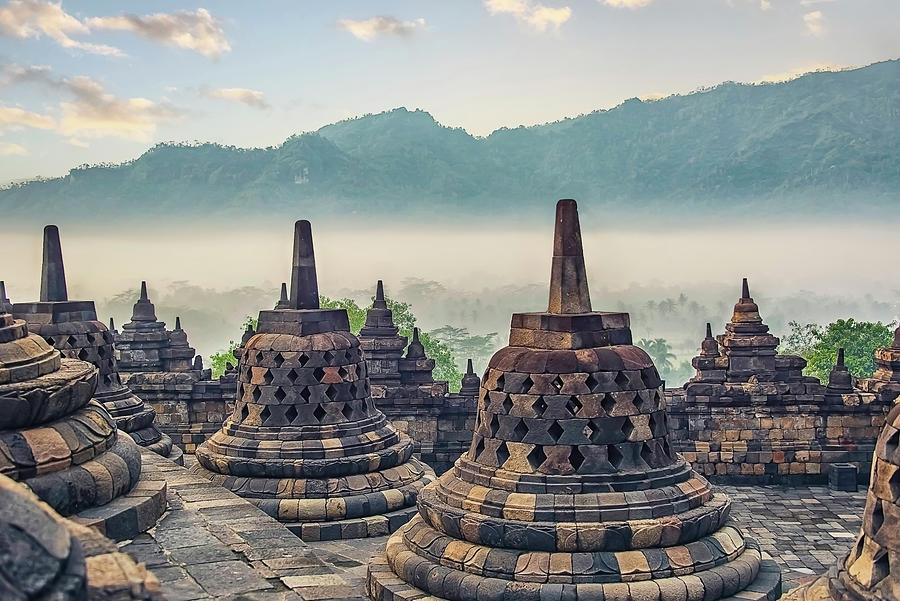 Architecture Photograph - Borobudur Temple by Manjik Pictures