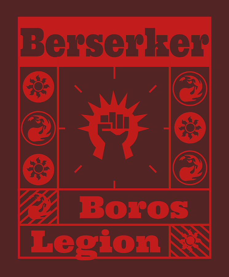 Boros Legion Berserker Mtg Guild Red Digital Art by Declan Mitchell ...