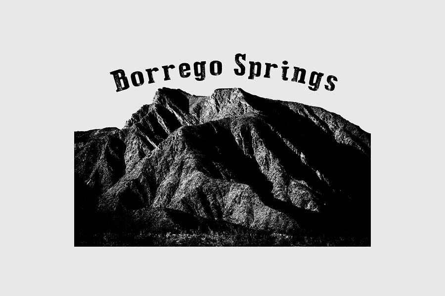 Borrego Springs - Black Digital Art by Peter Tellone