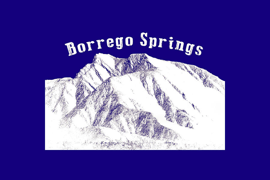 Borrego Springs  - White Digital Art