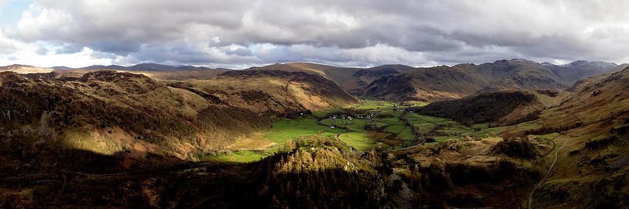 Borrowdale Aerial Lake District Photograph by Sonny Ryse