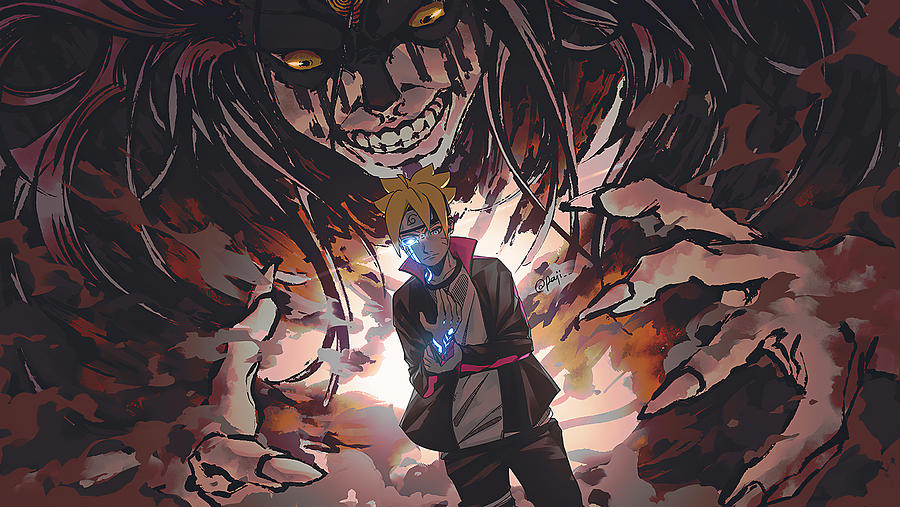 Boruto: Naruto Next Generations - Group Wall Poster with Wooden