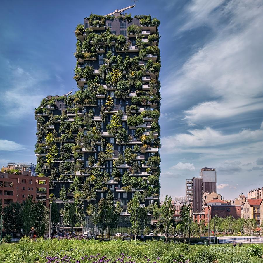 Bosco Verticale Eco Garden, Milan, Italy Photograph by Philip Preston