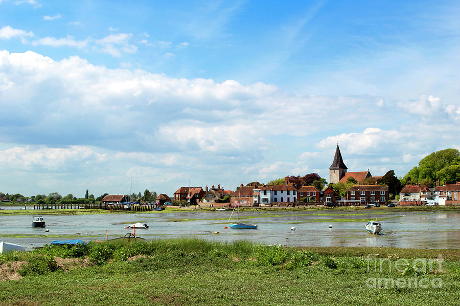 Bosham in May with the tide out, West Sussex, England Pyrography by Roy ...