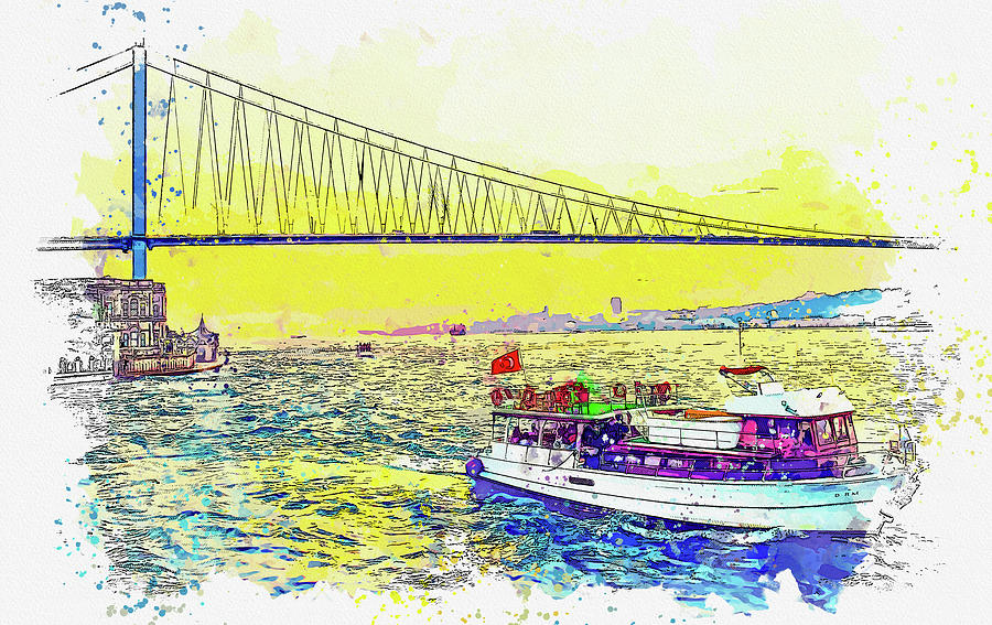 Bosphorus Istanbul Turkey Ca 2021 By Ahmet Asar Asar Studios   Bosphorus Istanbul Turkey Ca 2021 By Ahmet Asar Asar Studios Celestial Images 