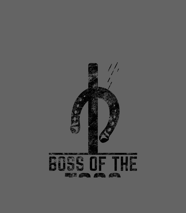 Boss Of The Toss Horseshoe Pitching Horseshoes Throwing Digital Art By