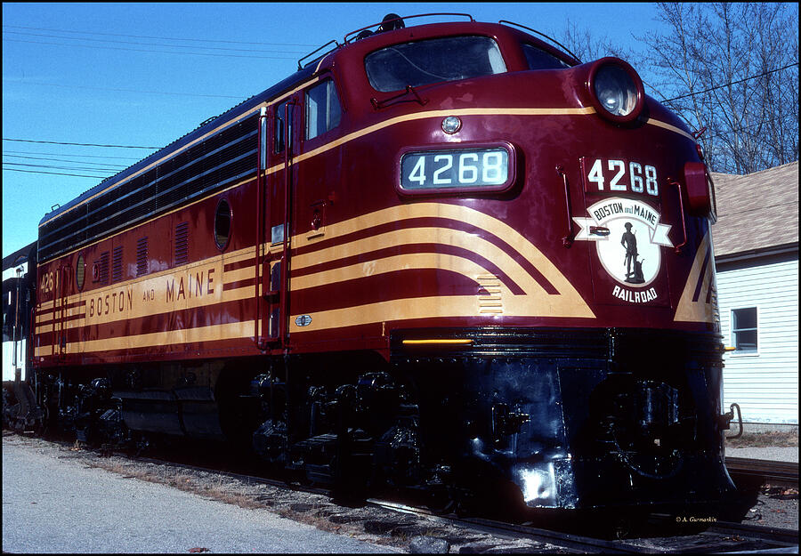 Boston and Maine Railroad Locomotive, Conway, New Hampshire, 199 Photograph by A Macarthur Gurmankin