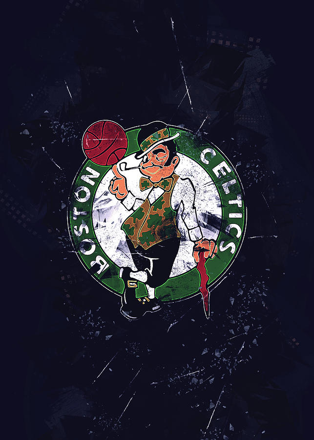 Vintage Boston Celtics Adult Pull-Over Hoodie by Leith Huber - Pixels