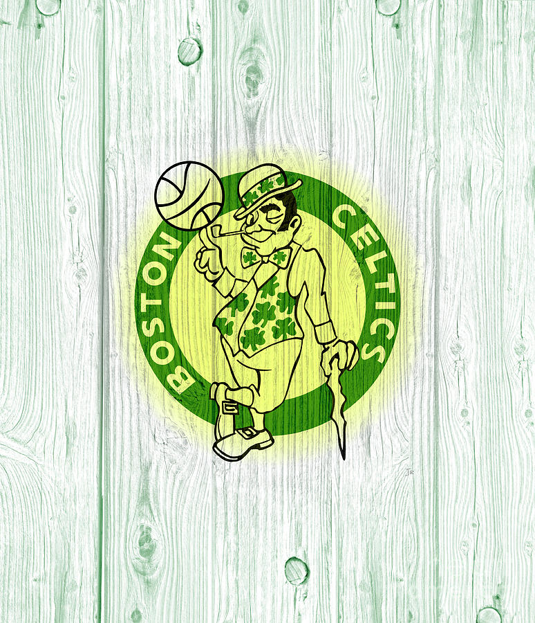 Boston Celtics Toned Rustic Wood Boards Digital Art by Lone Palm Studio ...