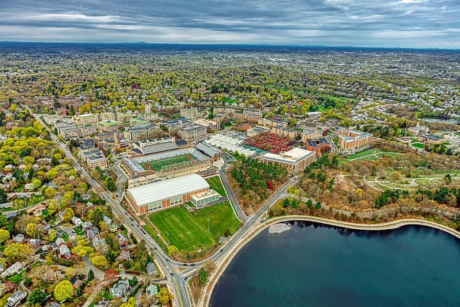 Boston College Campus And Alumni Stadium Photograph By Mountain Dreams