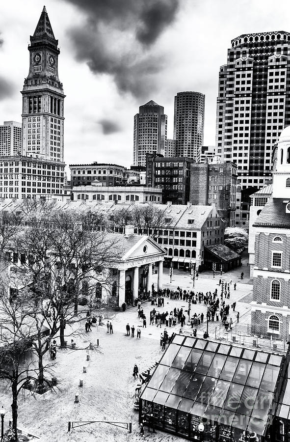 Boston Faneuil Hall Marketplace Photograph by John Rizzuto