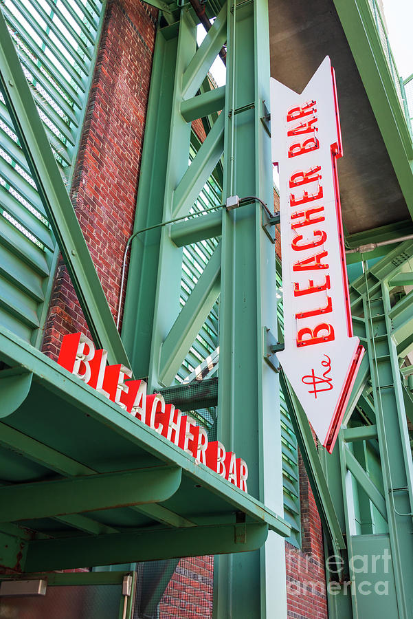Boston Fenway Park Beacher Bar Arrow Sign Vertical Picture Photograph by Paul Velgos