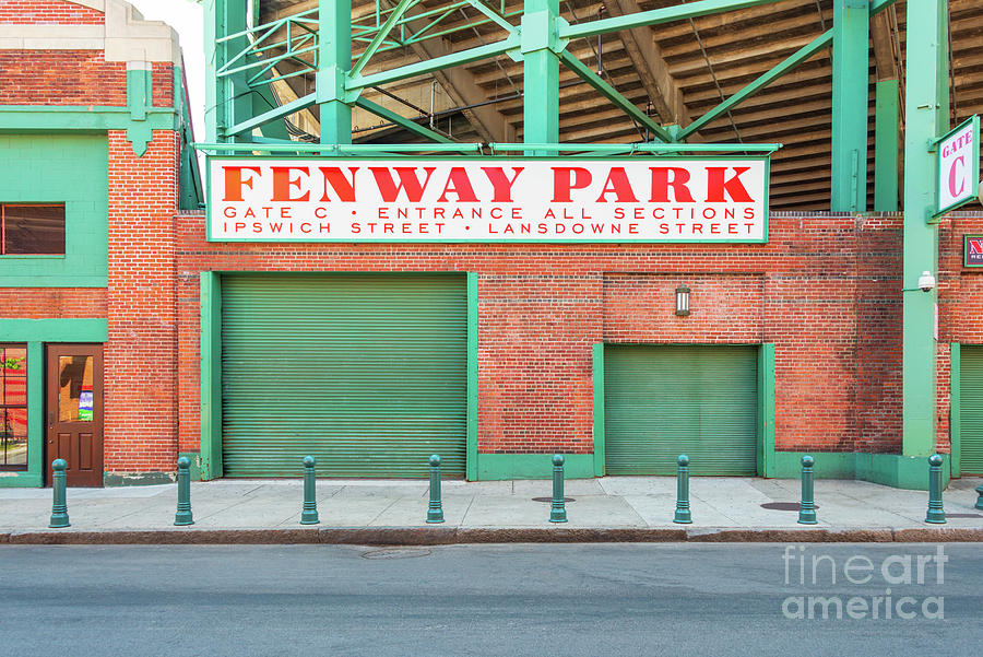 Boston Fenway Park Sign Gate C Entrance Image Photograph by Paul Velgos
