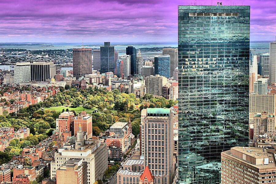 Boston from Above Photograph by DJ Florek