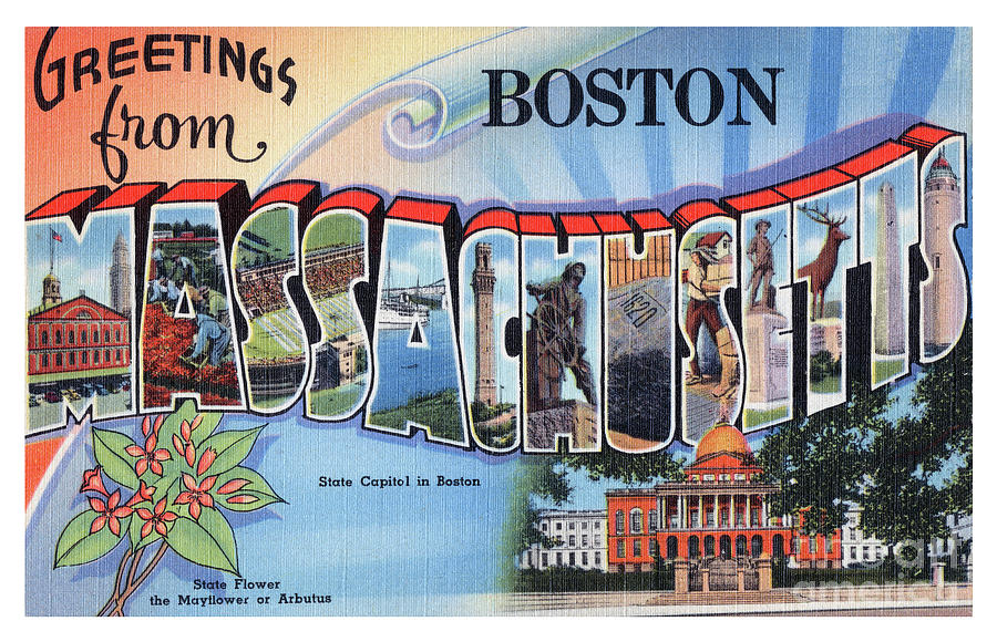 Boston Greetings - Version 2 Photograph by Mark Miller