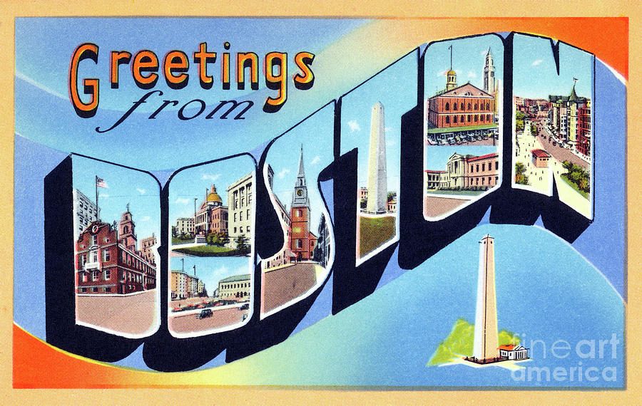 Boston Greetings - Version 1 Photograph by Mark Miller