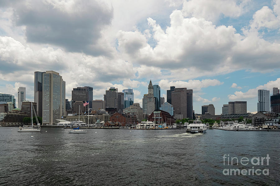 Boston Harbor in Massachusetts Bay Photograph by Bob Phillips