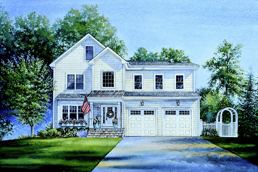 Boston Home Portrait Painting