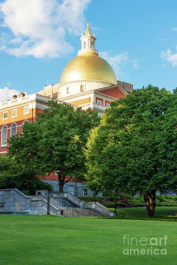 Boston Massachusetts State House Vertical Photograph by Paul Velgos
