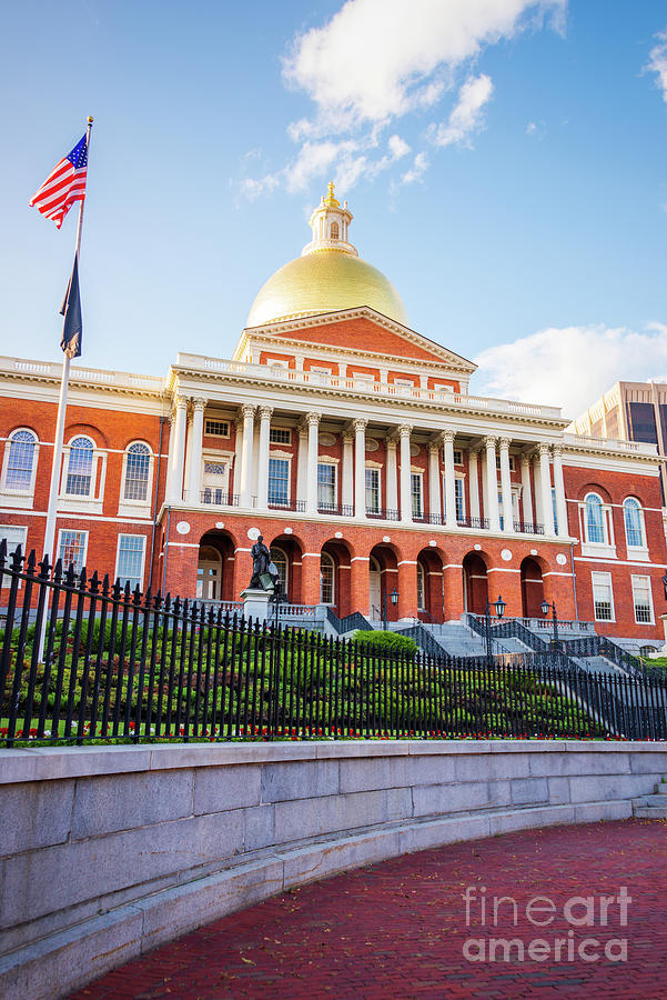 Boston Massachusetts State House Vertical Photo Photograph by Paul Velgos