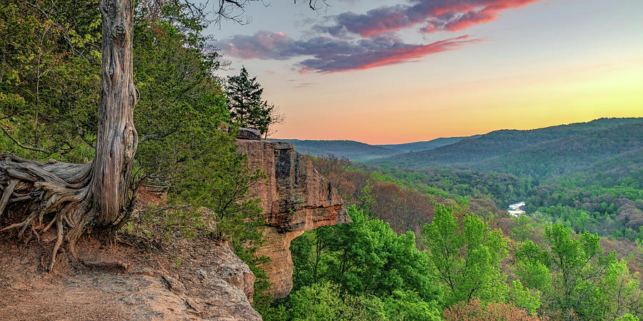 Boston Mountain Panoramic Landscape From Yellow Rock Trail - Devils Den ...