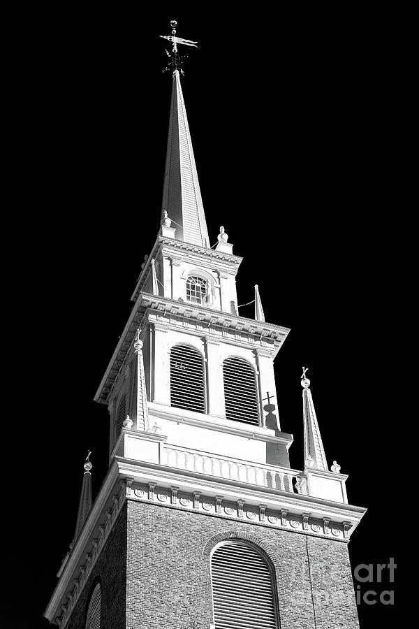 Boston Old North Church Star Photograph by John Rizzuto