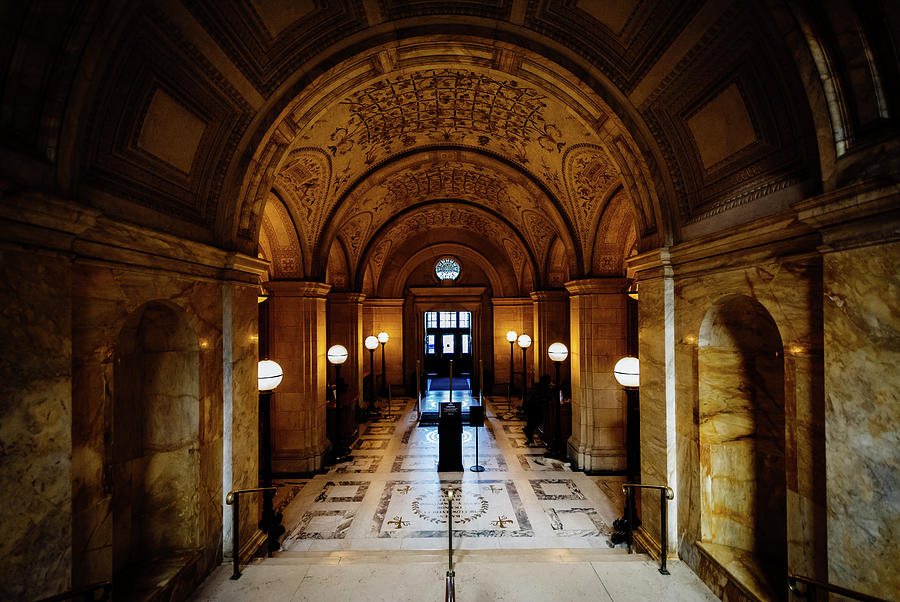 Boston Public Library Interior Photograph