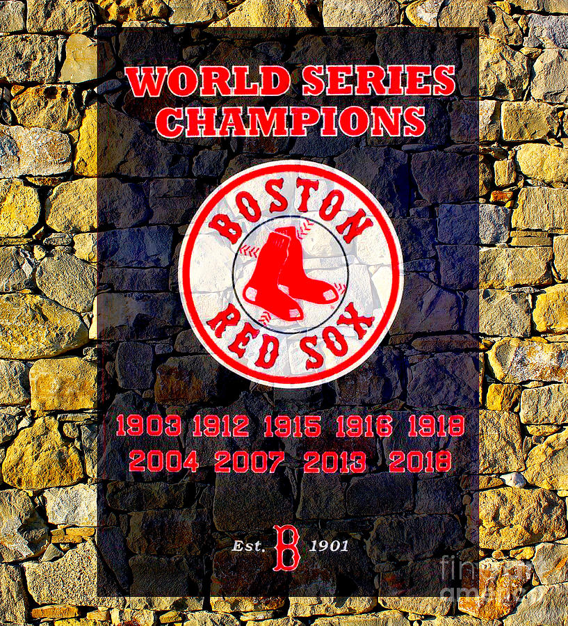 Boston Red Sox Banner Digital Art by Steven Parker