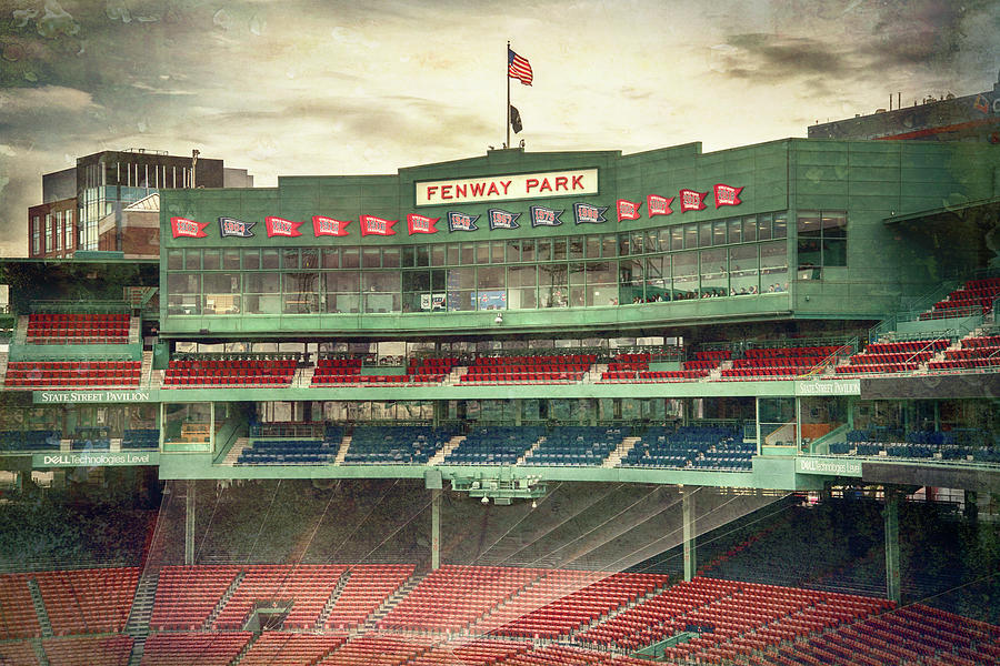 Boston Red Sox Photograph - Boston Red Sox Fenway Park Press Box by Joann Vitali