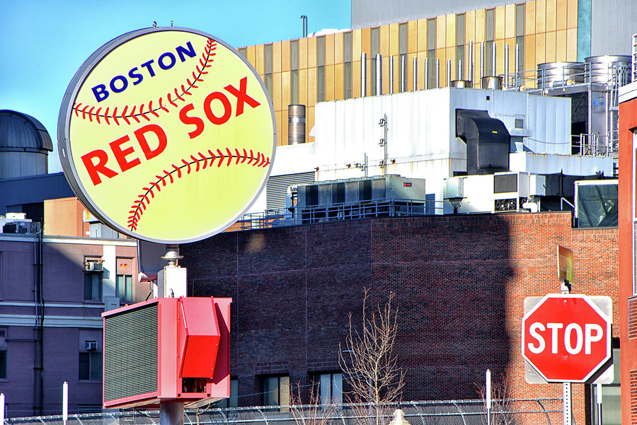 Boston Red Sox Photograph - Boston Red Sox Sign by Mike Martin