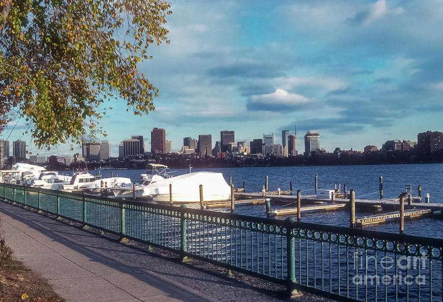 Boston Skyline and Charles River Photograph by Bob Phillips