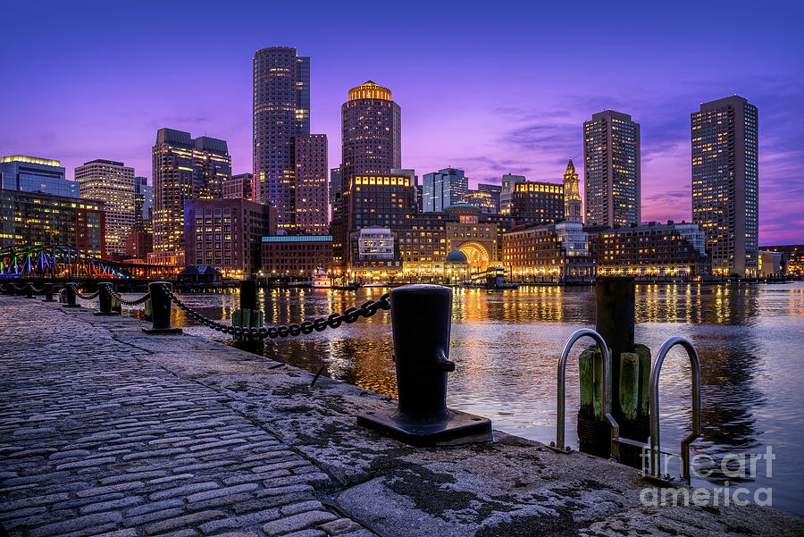 Boston Skyline at Twilight Photograph by Jerry Fornarotto