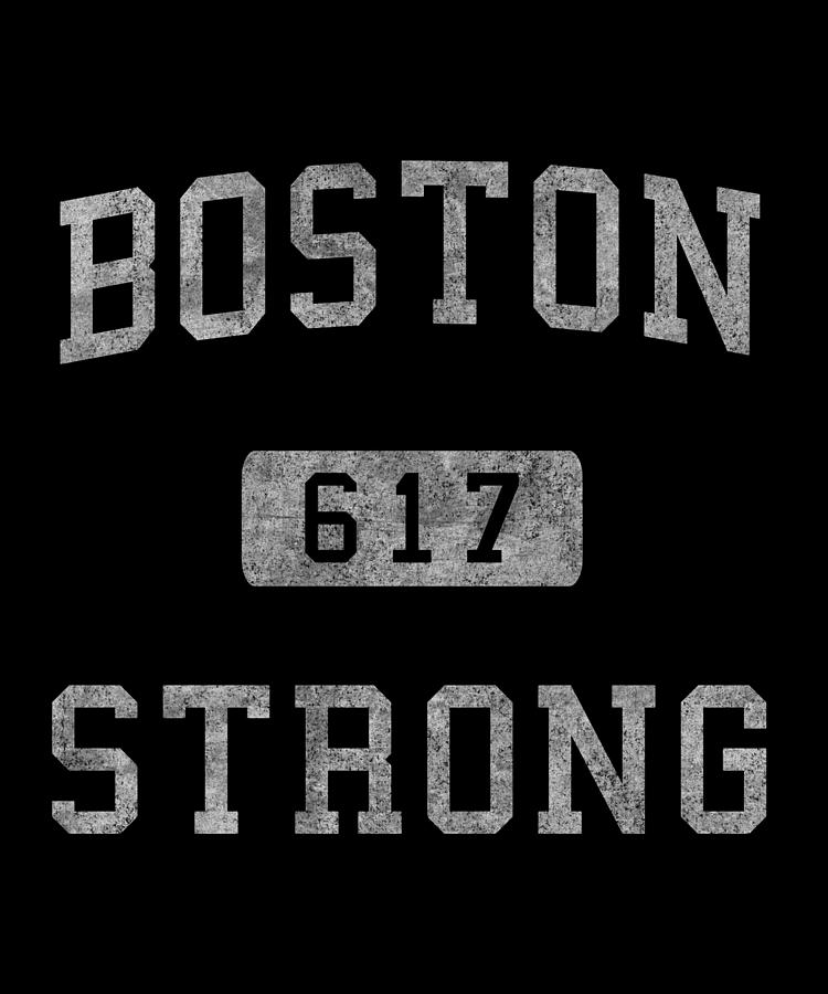 Boston Strong Retro Digital Art by Flippin Sweet Gear