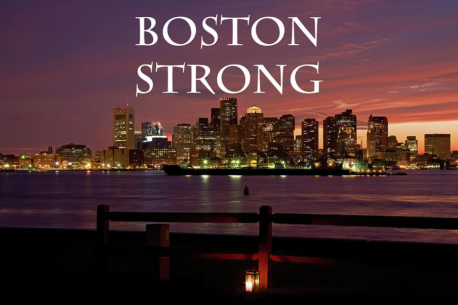 Boston Strong Skyline Photograph by Jeff Folger