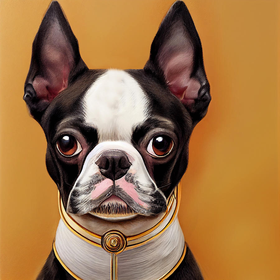 Boston Terrier Collection 1 Mixed Media by Marvin Blaine