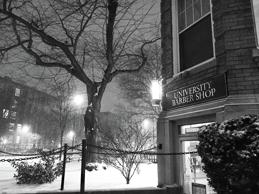 Boston University Barber Shop winter 2019 Photograph by Joe Schofield