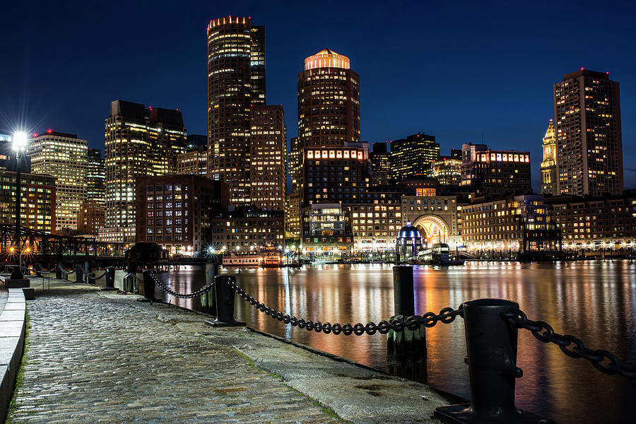 Boston Waterfront Boston Skyline Boston MA Photograph by Toby McGuire ...