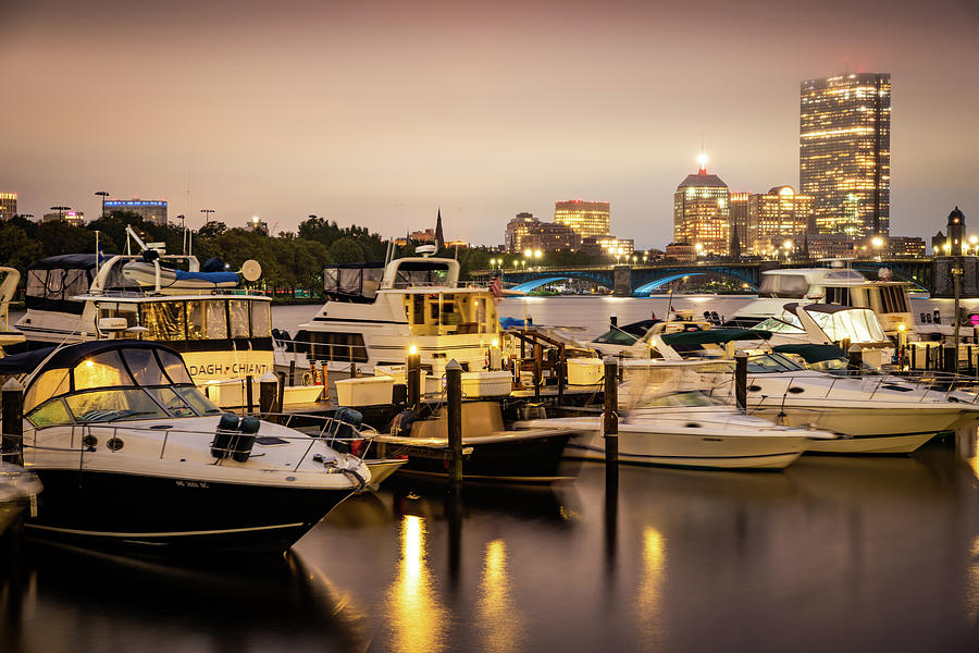 Bostons Charles River Boats On The Water Photograph by Gregory Ballos