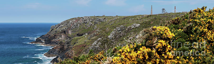 Botallack Cliffs Panorama Photograph by Terri Waters