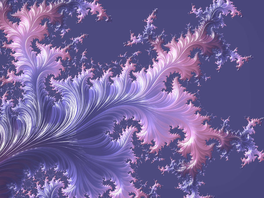 Botanical Blue Digital Art by Susan Maxwell Schmidt