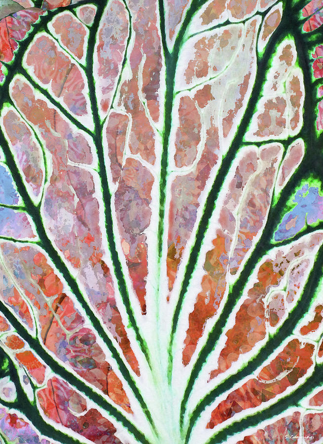 Botanical Blush Organic Art Painting by Sharon Cummings
