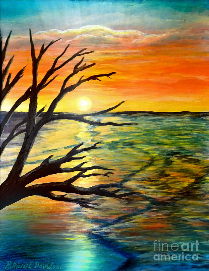 Botany Bay Sunrise Painting by Pat Davidson